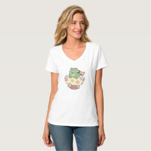 Camiseta Bandera de progreso de orgullo Cottagecore lindo r