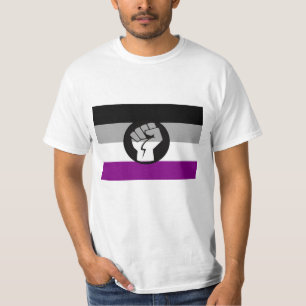 Camiseta Bandera de protesta asexual
