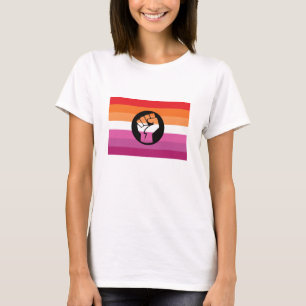 Camiseta Bandera de protesta lésbica