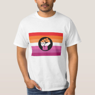 Camiseta Bandera de protesta lésbica