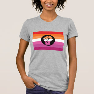 Camiseta Bandera de protesta lésbica