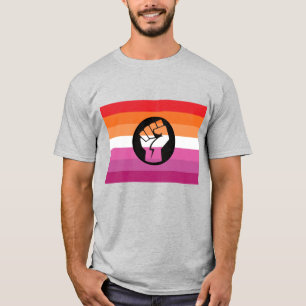 Camiseta Bandera de protesta lésbica