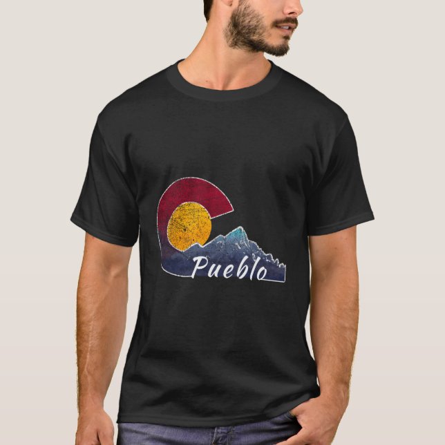 Camiseta Bandera de Pueblo Colorado inspirada (Anverso)