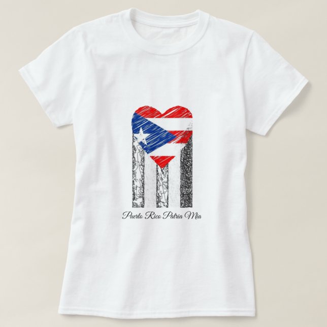 Camiseta Bandera de Puerto Rico (Diseño del anverso)