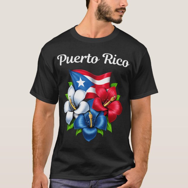 Camiseta Bandera de Puerto Rico (Anverso)