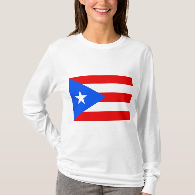 Camiseta Bandera de Puerto Rico (Anverso)
