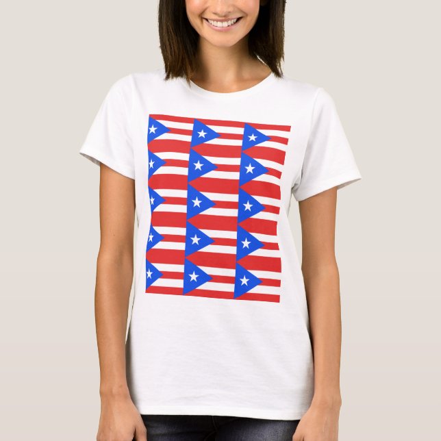 Camiseta Bandera de Puerto Rico (Anverso)