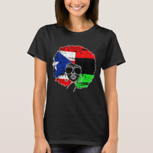 Camiseta Bandera de Puerto Rico Afro Latina Boricua