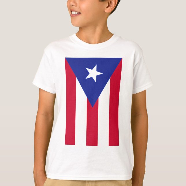 Camiseta Bandera de Puerto Rico - Bandera de Puerto Rico (Anverso)
