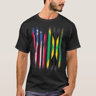 Camiseta Bandera de Puerto Rico Bandera Jamaica Grosera Ban