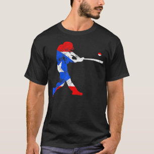 Camiseta Bandera de Puerto Rico Béisbol Hombres Regalo de m