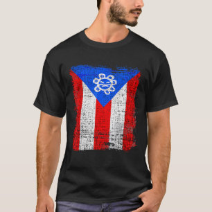 Camiseta Bandera de Puerto Rico - Boricua - Herencia Hispan