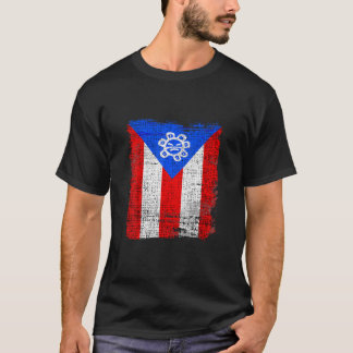 Camiseta Bandera de Puerto Rico - Boricua - Herencia Hispan