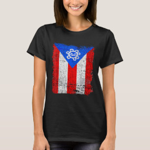 Camiseta Bandera de Puerto Rico - Boricua - Herencia Hispan