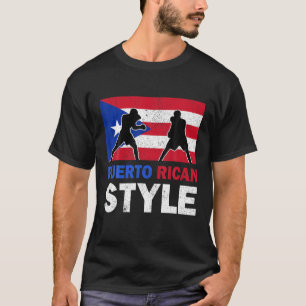 Camiseta Bandera de Puerto Rico Club de boxeo puertorriqueñ