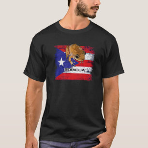 Camiseta Bandera de Puerto Rico con Boricua Coqui Patriótic