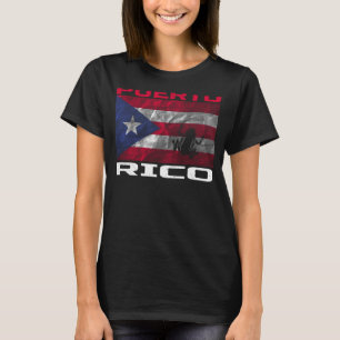 Camiseta Bandera de Puerto Rico Coqui ama a Boricuas