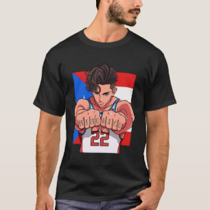 Camiseta Bandera de Puerto Rico de Boricua, jugador de balo