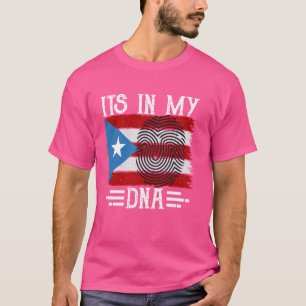 Camiseta Bandera de Puerto Rico en mi ADN Puerto Rico
