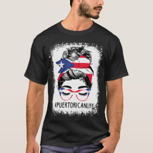 Camiseta Bandera de Puerto Rico en Puerto Rico, desordenada