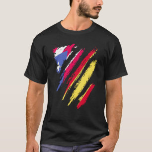 Camiseta Bandera de Puerto Rico España crece franja de país