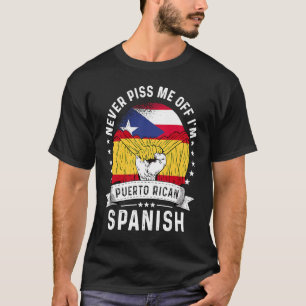 Camiseta Bandera de Puerto Rico España crece orgullo de hum