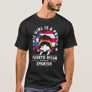 Camiseta Bandera de Puerto Rico España Grove el orgullo de 