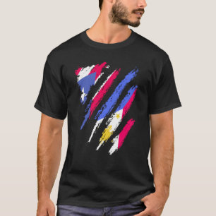 Camiseta Bandera de Puerto Rico Filipinas cultiva país patr