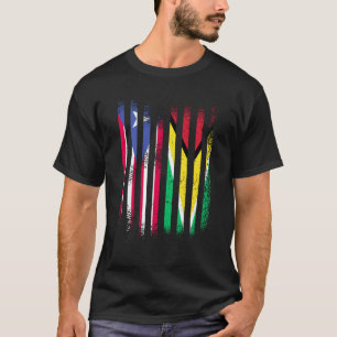 Camiseta Bandera de Puerto Rico Guyana Banderas de países c
