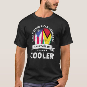 Camiseta Bandera de Puerto Rico Guyana cultiva orgullo patr