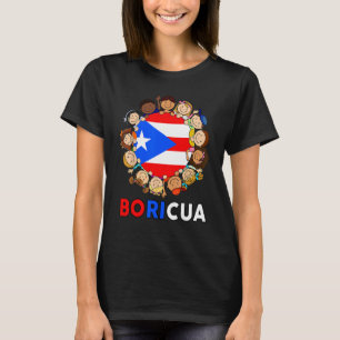 Camiseta Bandera de Puerto Rico Herencia Hispana Boricua K