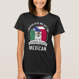 Camiseta Bandera de Puerto Rico México crece orgullo de hum