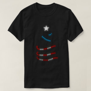 Camiseta Bandera de Puerto Rico navideña enciende Navidad B