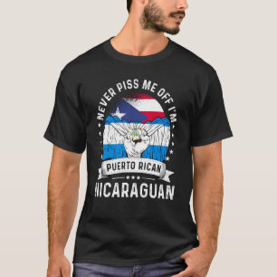 Camiseta Bandera de Puerto Rico Nicaragua crece orgullo del