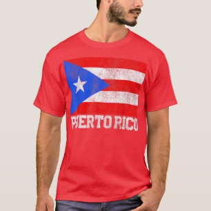 Camiseta Bandera de Puerto Rico Orgullo Nacional Rota Fami