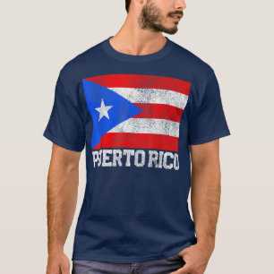 Camiseta Bandera de Puerto Rico Orgullo Nacional Rota Fami