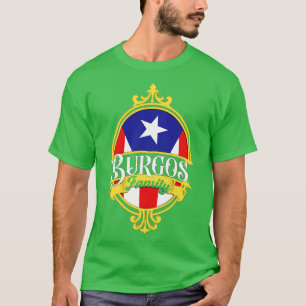 Camiseta Bandera de Puerto Rico para la Familia Burgos