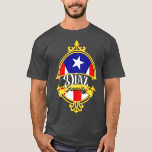 Camiseta Bandera de Puerto Rico para la Familia Diaz