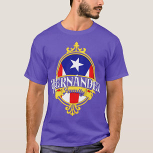Camiseta Bandera de Puerto Rico para la Familia Hernandez