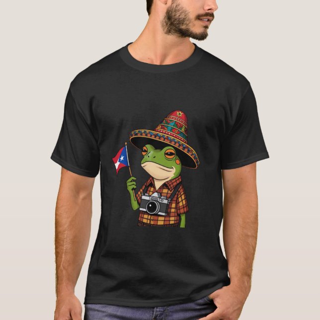 Camiseta Bandera de Puerto Rico Patrimonio hispano Mes Bori (Anverso)