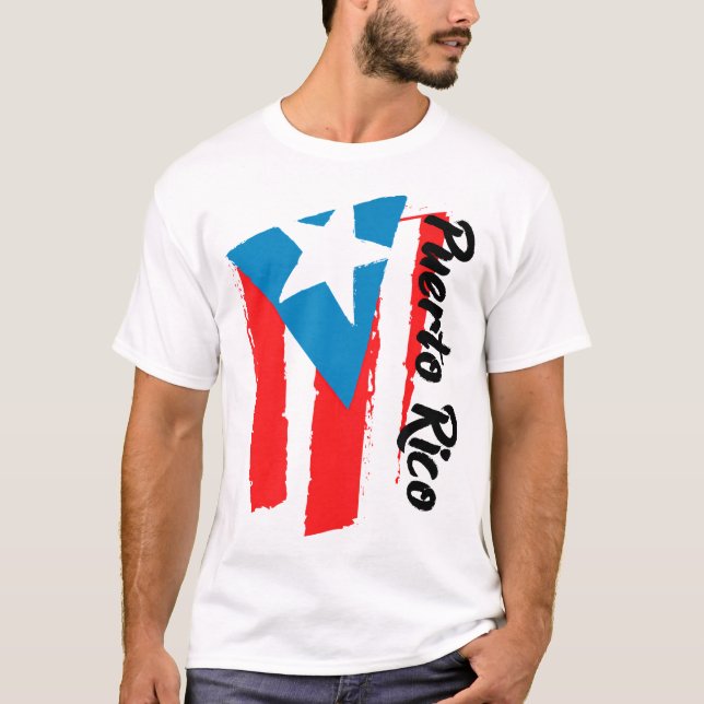 Camiseta Bandera de Puerto Rico Patrimonio hispano Mes Bori (Anverso)
