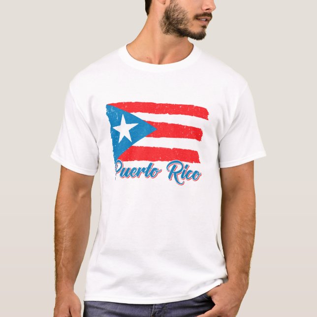 Camiseta Bandera de Puerto Rico Patrimonio hispano Mes Bori (Anverso)