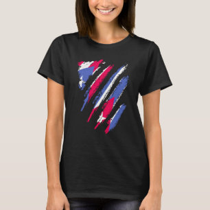 Camiseta Bandera de Puerto Rico Patriota Cubano de Rayas Ca