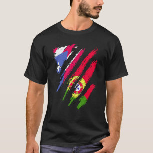 Camiseta Bandera de Puerto Rico Portugal Crece País Patriot
