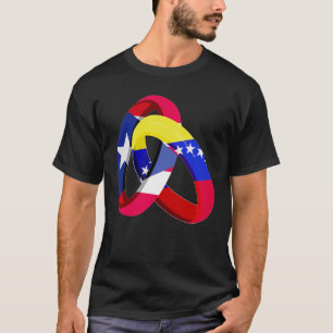 Camiseta Bandera de Puerto Rico Venezuela Grove Ring Marrio