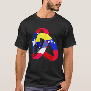 Camiseta Bandera de Puerto Rico Venezuela Grove Ring Marrio