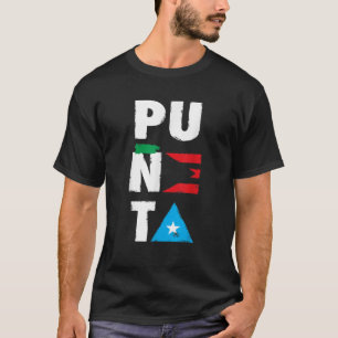 Camiseta Bandera de Puneta Bandera Puerto Rico perturbada