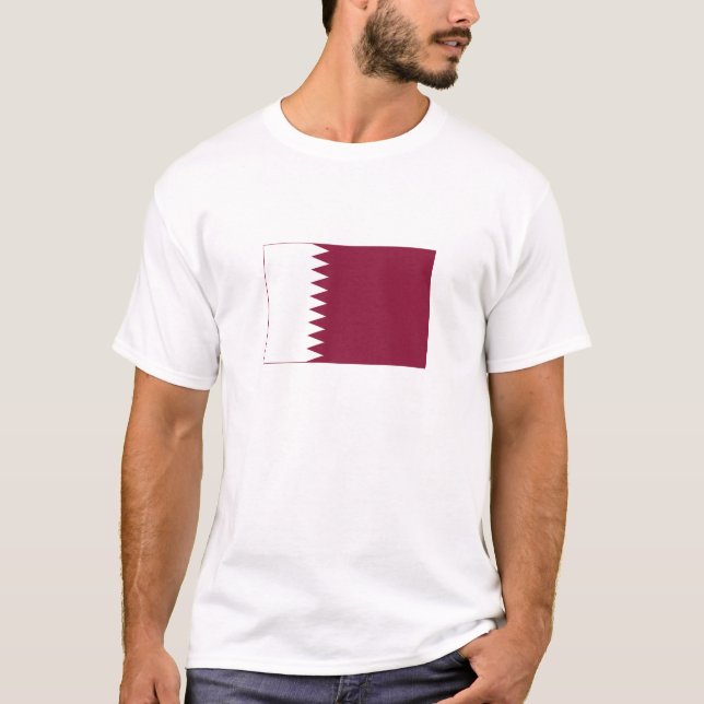 Camiseta Bandera de Qatar (Anverso)