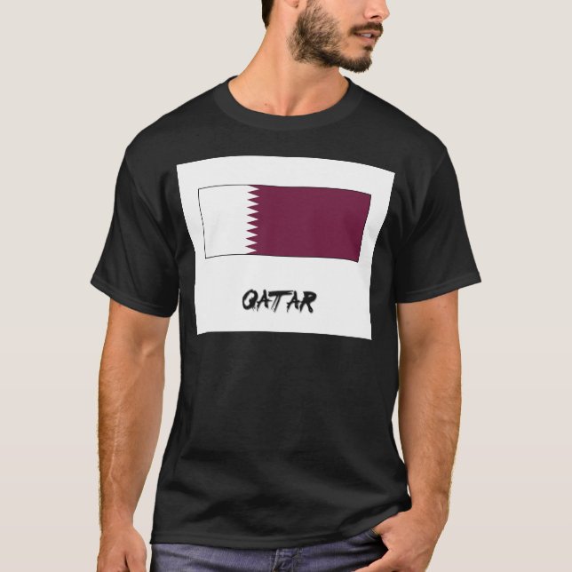Camiseta Bandera de Qatar (Anverso)