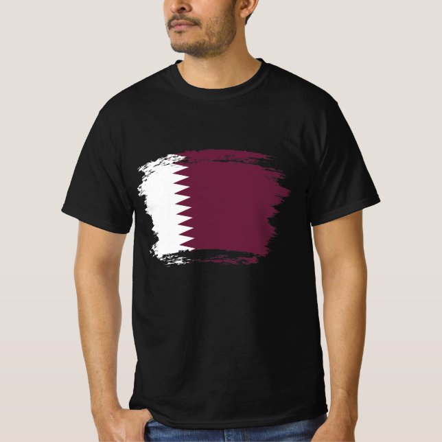 Camiseta Bandera de Qatar (Anverso)